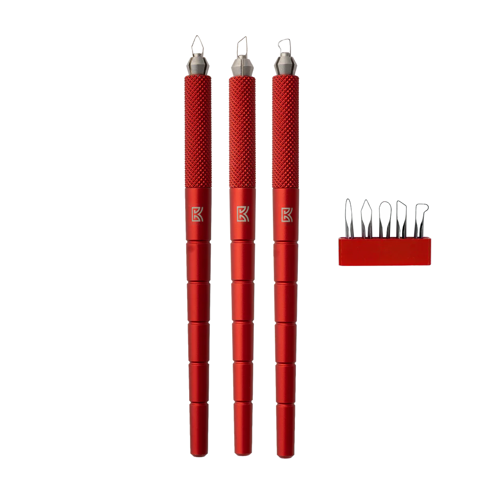 11-Piece Dragonfly Starter Kit, Universal Handle System with 3 Tools and Variety Detail Carving Blade Pack