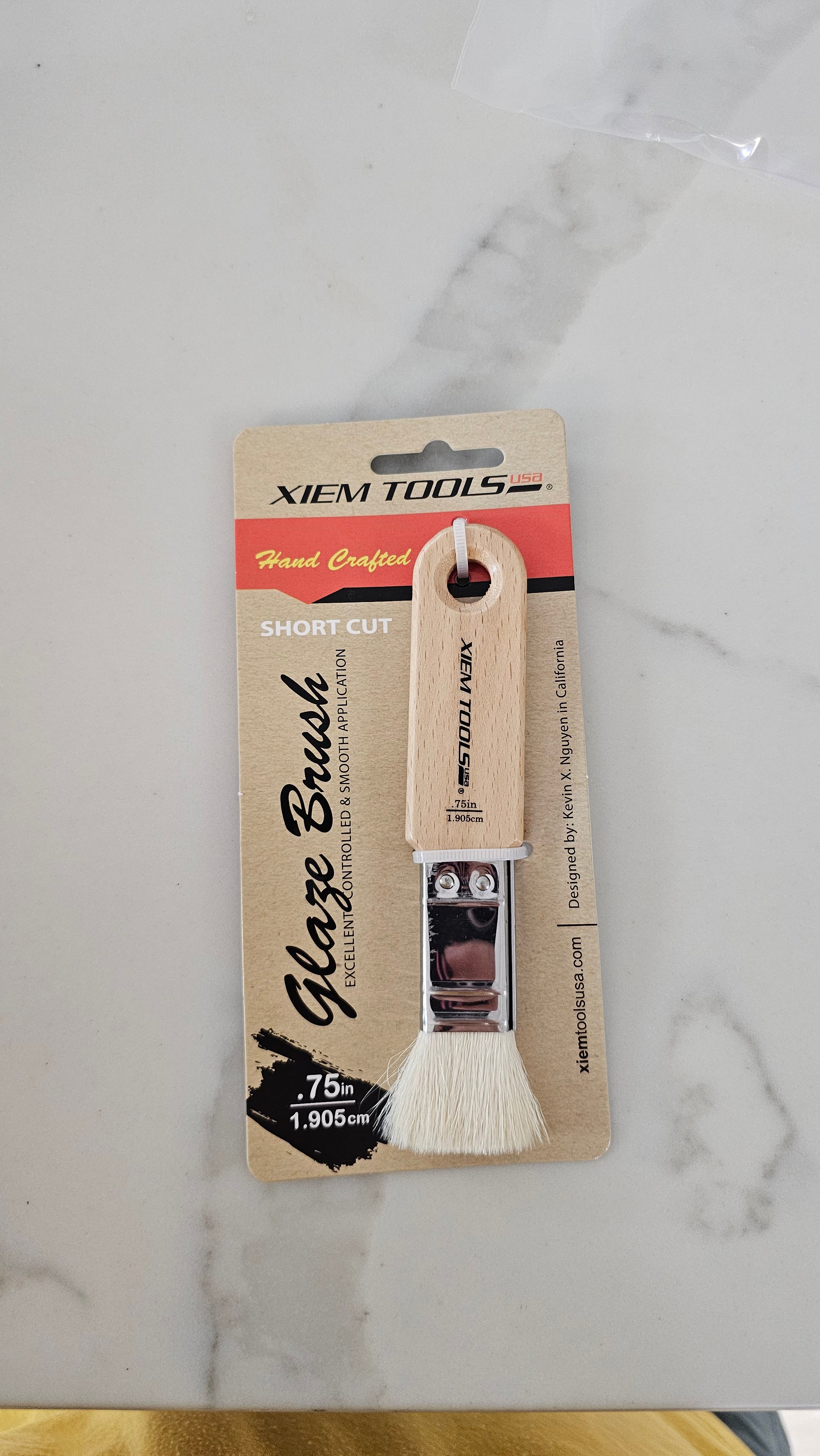 0.75" Short Cut Glaze Brush