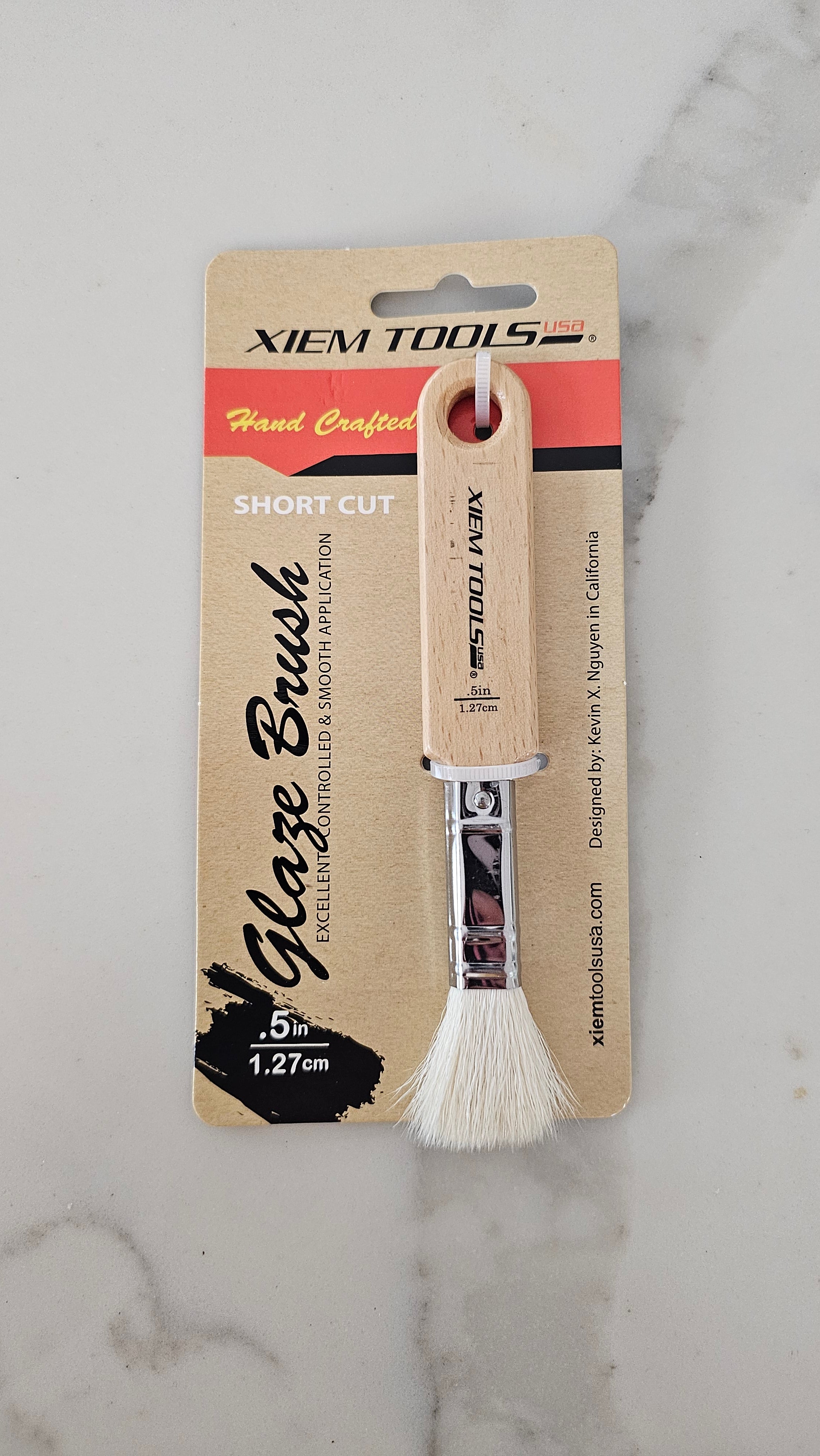 0.5" Short Cut Glaze Brush