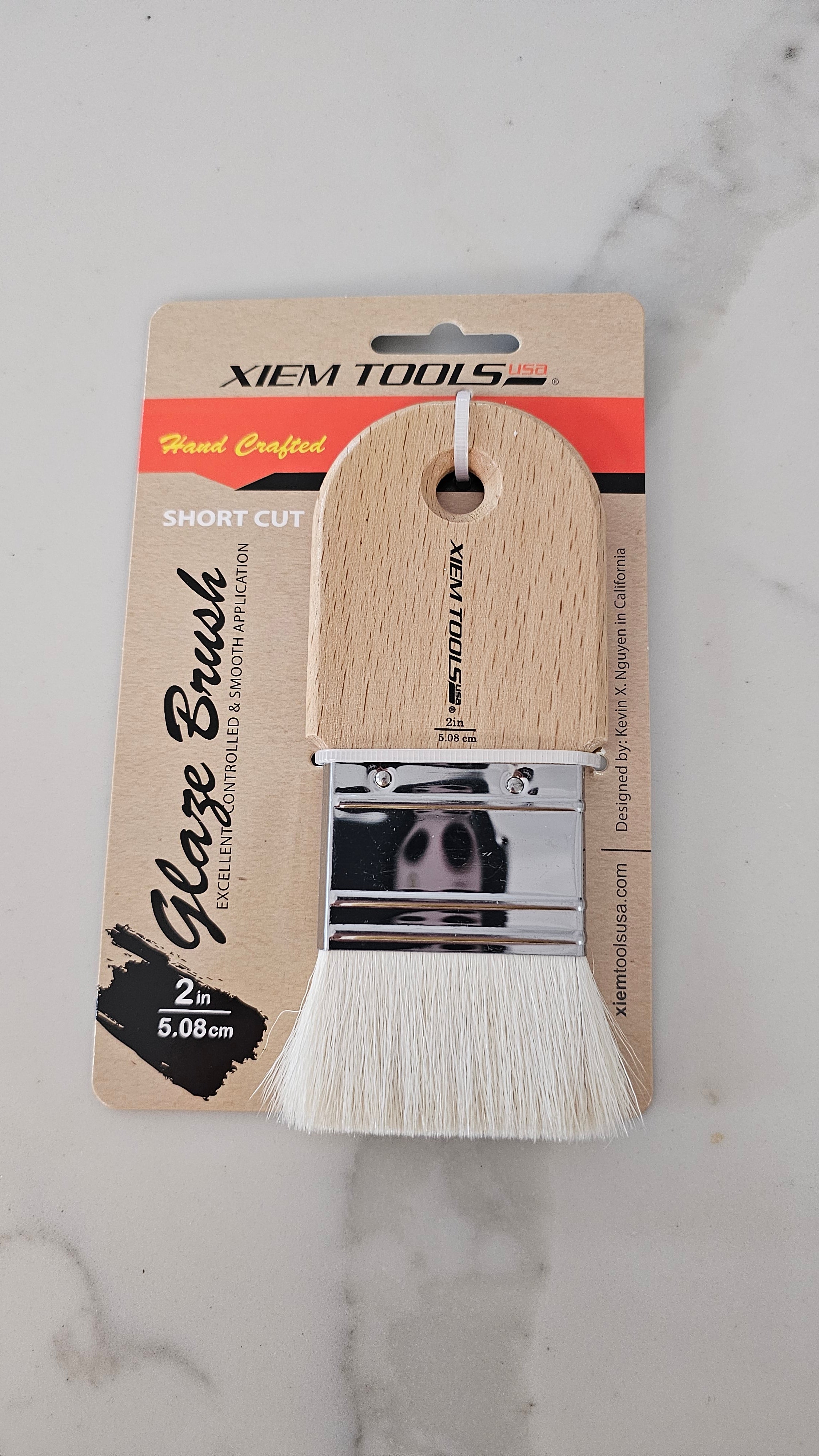 2" Short Cut Glaze Brush